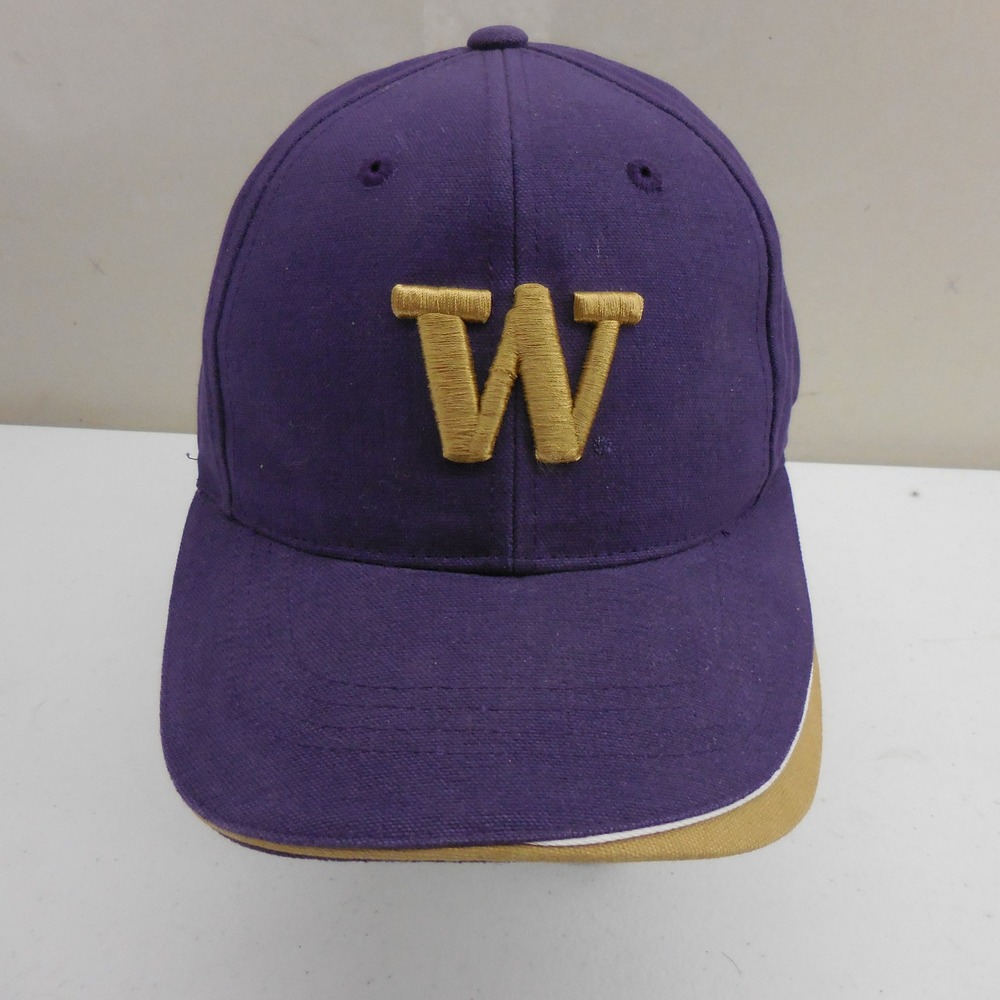 Washington Huskies NCAA Purple Gold Embroidered Adjustable Baseball Hat Cap OSFA